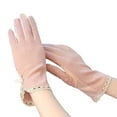 thumbnail image 2 of Mdesiwst 1 Pair Sun Protection Gloves Extra Soft Breathable Non slip Design Sweat absorption Elastic UV Protection Cotton Summer Women Sunblock Gloves for Women, 2 of 7
