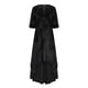 thumbnail image 5 of Puntoco Vestido De Manga Corta Con Cuello En V, Vestido Largo De Noche Con Lentejuelas Y Media Manga Con Cuello En V De Color Liso Para Mujer De Talla Grande Negro L, 5 of 5