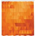 thumbnail image 2 of Cortina de ducha naranja, formas y patrones, juego de decoración de baño de tela con ganchos, 180 cm x 200 cm, naranja quemado, 2 of 4