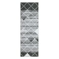thumbnail image 5 of Haperlare Area Rugs Moroccan Blue Rug Low Pile Area Rug Distressed Non Slip Floor Mat, 2' x 6' Gray, 5 of 7