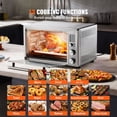 thumbnail image 2 of 13-IN-1 Air Fryer Toaster Oven, 28L/29.6Qt Convection Oven, 1800W 2-Tier Toaster Ovens Countertop Combo with Wire Racks, Pizza Pan, Gloves, Home and Commercial Use, 2 of 12