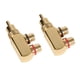 thumbnail image 3 of uds conector RCA macho a hembra adaptador de tres vías divisor de Audio y vídeo ángulo recto, 3 of 5