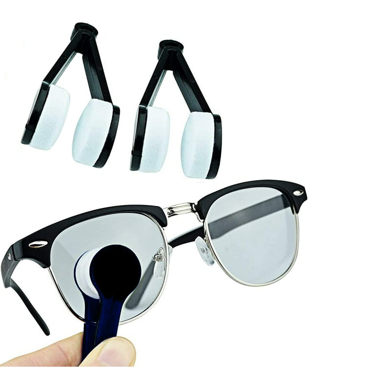 Eyeglasses Cleaner Mini Microfiber Clip sunglasses cleaning brush
