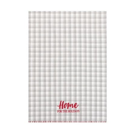

Peking Handicraft 04AAT37C 18 x 25 in. Gray Plaid Home Kitchen Towel Pack of 4