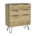 thumbnail image 4 of Augusta Dresser, Hairpin Legs, Three Drawers, Superior Top Light Oak, 4 of 9