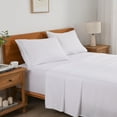 thumbnail image 3 of 3/4 Piece Soft Bed Sheets Set Solid & Embroidery Bed Sheets Set All Season Hotel Luxury Bedding -18in Deep Pockets, 3 of 7