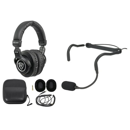 Samson QEX Fitness Headset Microphone Mic  Case Headphones For Yoga/Spin/Pilates