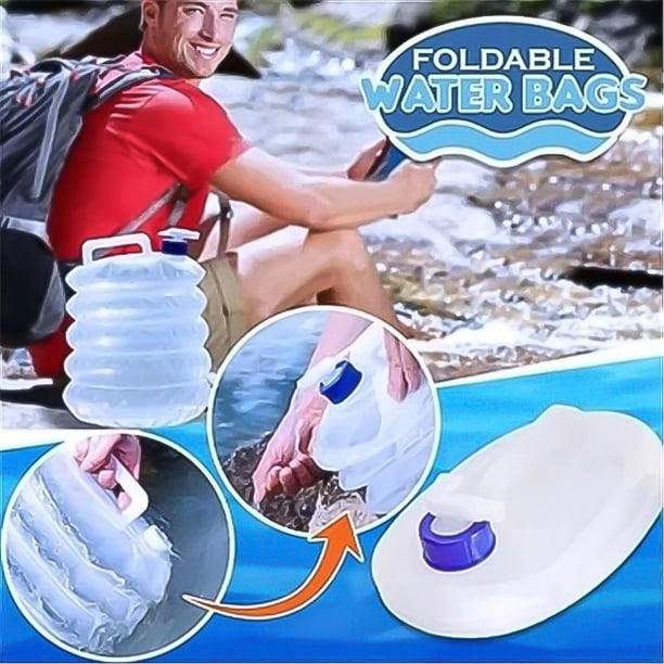 Ganfancp Bolsas de Agua Plegables Cubo de Agua para Exterior Bolsa Contenedor de Almacenamiento de Agua Artículos En Liquidación 2 Cubos Plegables