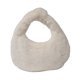 thumbnail image 1 of Bolso de felpa para mujer, ligero y moderno, tipo bandolera, tipo bola de masa. Blanco, 1 of 7