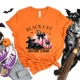 thumbnail image 5 of Camisetas con estampado de feliz Halloween para mujer, Tops informales de verano, camisetas de temporada escalofriante, camisetas de fantasma de calabazas, regalos de Halloween, 5 of 5