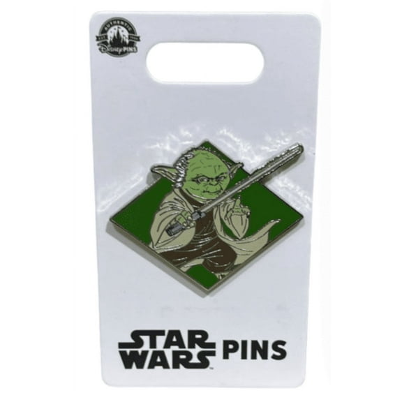Disney Parks Star Wars Yoda Pin New with Card