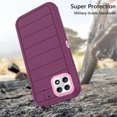 thumbnail image 4 of Asuwish Phone Case for T-Mobile Revvl 7 5G Hybrid Rugged Shockproof Hard Protective Drop Proof Full Body Heavy Duty Mobile Cell Cover Tmobile Revvl7 T Mobile Revel Tmo Revell Rebel Women Men Purple, 4 of 6