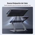 thumbnail image 4 of UGREEN Soporte para Laptop Aluminio, &Aacute;ngulo Altura Ajustable, Base para Laptop Plegable, Ergon&oacute;mica Stand con Mejor Ventilaci&oacute;n para MacBook, MateBook, IdeaPad, HP Ace, 4 of 7