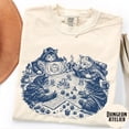 thumbnail image 2 of DND CATS SHIRT: Retro Kitten Cat Person Trendy tshirt Vintage D&D Shirt Nerdy Cute Cats Gift Tabletop Cat Dad Mom Gift, 2 of 6