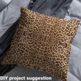 thumbnail image 2 of jejeloiu Leopard Print Fabric by the Yard 3 Yards,Jungle Animal Cheetah Sewing Fabric,Beige Brown Fabric for Sewing For Child,Microfiber Bedroom Decor, 2 of 6