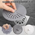 thumbnail image 3 of QHUDLV Hair Filter Sink Blocking Strainer,Universal Silicone Sink Drain Plug Cover,Bathtub Drain Shower Stopper,Toilet F Floor, 3 of 9
