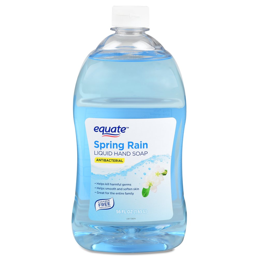 (2 pack) Equate Liquid Hand Soap Refill, Spring Rain, 56 Oz Walmart