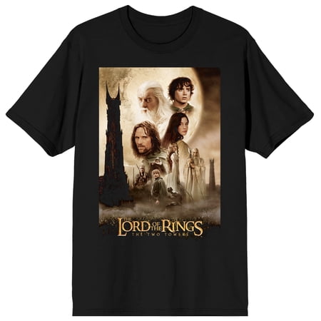 Black Lord of the Rings The Two Towers Character Shirt-Large