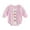 Pink, variant on Staki Long Sleeve Smocked Romper Halloween Baby Romper Long Sleeve Striped Embroidered Bodysuit Crew Neck Fall Outfit for Girls(Orange,0-3 Months)