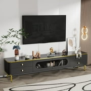 TV Stand for 65+ Inch TV, Entertainment Center TV Media Console Table, Modern TV Stand with Storage, TV Console Cabinet Furniture for Living Room