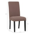 thumbnail image 2 of Grandview Upholstered Linen Fabric Dining Chair - 38.6 Brown, 2 of 5