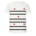 thumbnail image 4 of Rciityk Women's T-Shirts Summer Short Sleeve Top Casual Loose Crew Neck Heart Printed Basic Tee Valentines Day Gifts, 4 of 5