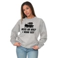 thumbnail image 3 of Need An Ark? Noah Guy | Bible Pun Unisex Plus Fleece Graphic Sweatshirt Brisco Brands 2X, 3 of 5
