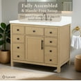 thumbnail image 2 of Lavanti Oakford Solidwood 36-inch Bathroom Vanity with Sink - Stylish Oak, 2 of 7