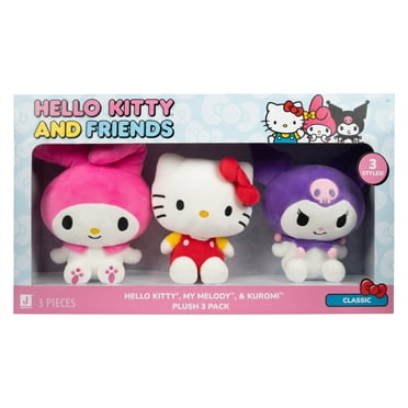 Sanrio, Hello Kitty & Friends Classic 8 inch Plush 3-Pack – Hello Kitty, My Melody & Kuromi