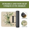 thumbnail image 4 of Spring Eucalyptus Leaves Monogram Letter D Door Mat 30 X 17 Inch Family Last Name Initial Welcome Doormat Indoor Outdoor Entrance Floor Rug Non Slip Spring Summer Decor Rubber Mats, 4 of 6