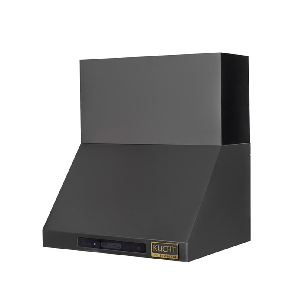 Pemberly Row 36" 5.2 cu. Propane Gas Range in Titanium & Wall Mount Range Hood