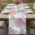 thumbnail image 4 of Purple Coral Coastal Table Runner 90 Inches, Blue Conch Starfish Nautical Ocean Bed Runner Dresser Scarves Tabletop for Indoor Outdoor Parties/Ceremony/Banquet, 13" x 90", 4 of 9