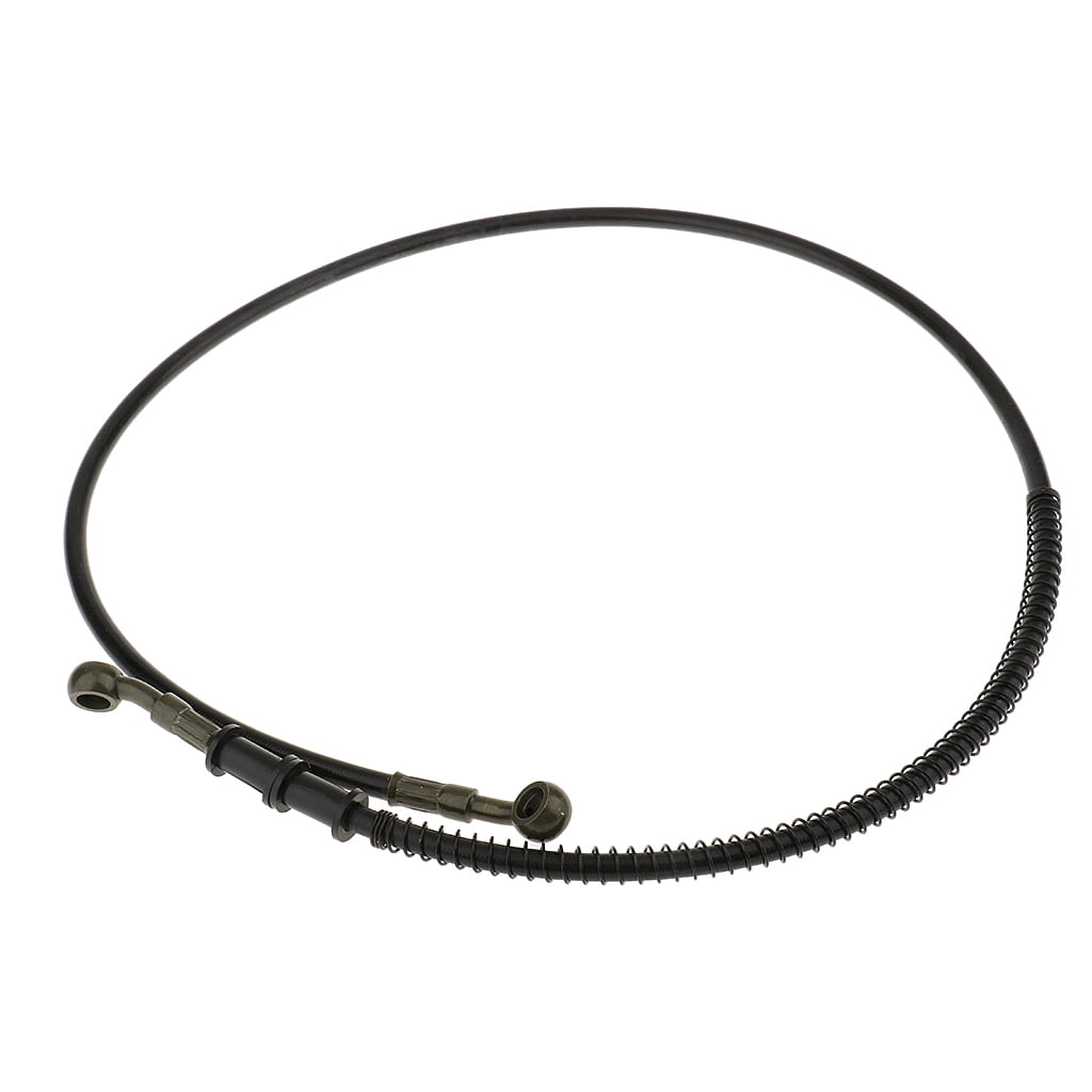 Universal Rubber Motorcycle Brake Clutch Line Hose With Spring 110cm 