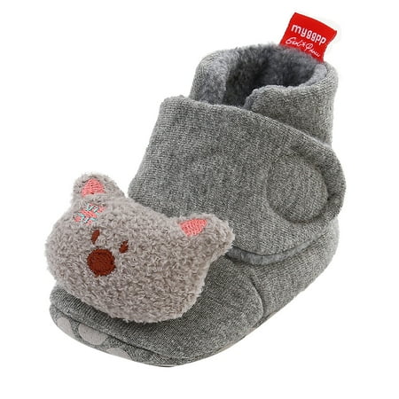 AnuirheiH Unisex Baby Cute Soft Boots Soft Crib Shoes Toddler Boots Kid Shoes 4-6$ off 2nd