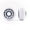 Hardness 88A (Blue Hub), variant on Roll-Line Ice Dance Roller Skate Wheels (Set of 8, 61mm, Hardness 92A (Green Hub))