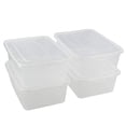 thumbnail image 2 of Jekiyo Clear Plastic Storage Bin, 14 Quart Latching Box Container with Lid, 4 Packs, 2 of 4