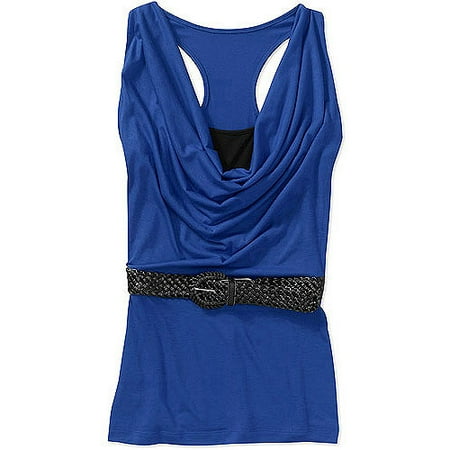 Susie Rose Juniors Plus 2fer Cowl Neck T