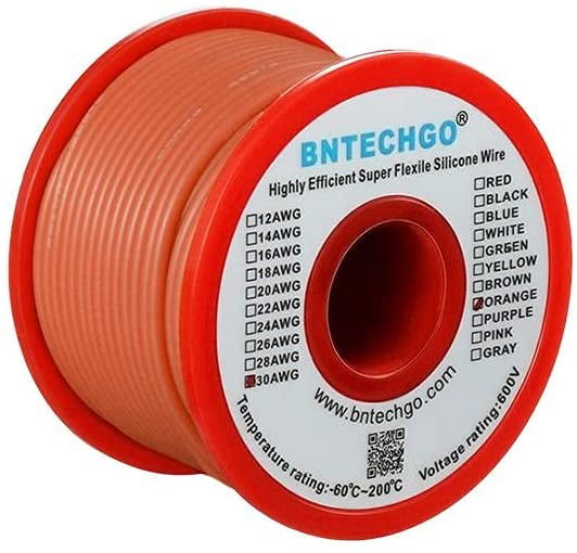 Blue 100 ft Fine Strand Tinned Copper 6 AWG Gauge Silicone Wire Spool 