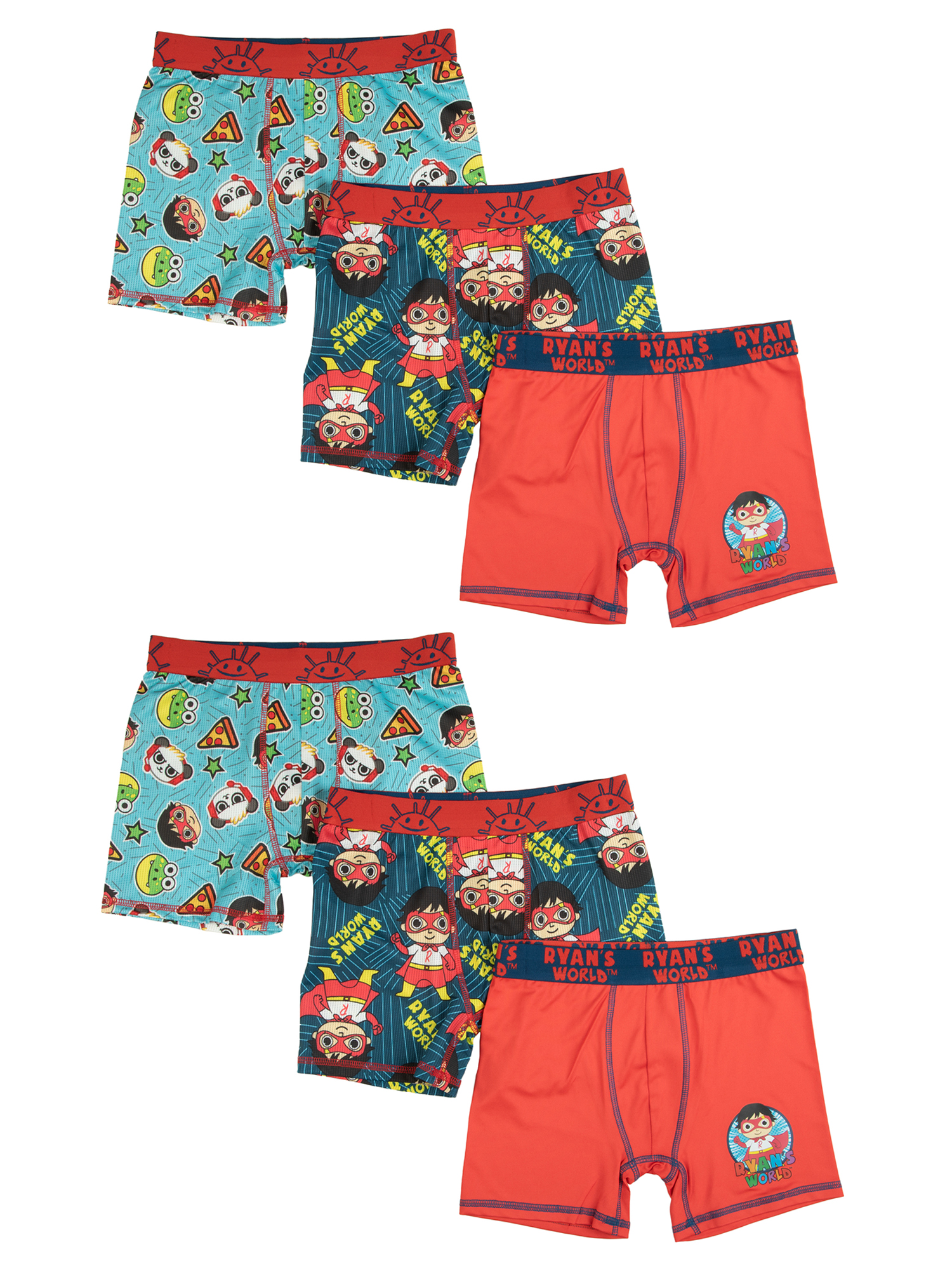 6 x Boy/'s Button Fly Boxer Shorts Various Sizes /& Colours Kids Underwear Elastic