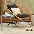 thumbnail image 6 of CERBIOR Metal Tray End Table, Round Accent Coffee Side Table, Anti-Rust and Waterproof Outdoor Small Side Table, Indoor Modern Sofa Side Table Bedside Table for Living Room Bedroom Balcony (Blue), 6 of 11