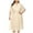 Beige, variant on Kaemgyyd Plus Size Dress for Women Elegant Wrap V Neck Half Sleeve Party Dress Smock Waist Pleated Wedding Guest Dresse