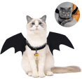 thumbnail image 2 of Alas de murciélago de Gato para decoración de fiesta de Halloween, Collar para cachorro, disfraz de murciélago, lindos accesorios de vestir para cachorro y gato, 2 of 4