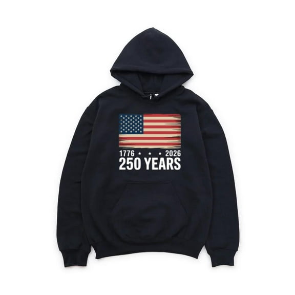 America Semiquincentennial 2026 Patriotic History Celebration Hoodie, for men & women, up to size 5XL