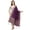 Purple, variant on Black Women's Woven Banarasi Silk Dupatta with Thread Work and Zari Motifs - Elegant Chunni for Women and Girls - Size: 1M x 2.5M