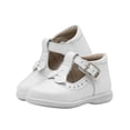 thumbnail image 2 of Zapato Piel Para Niña Dogi® Plantilla Con Arco Moño Broche blanco 12, 2 of 6