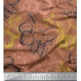 thumbnail image 1 of Soimoi Cotton Jersey Fabric Leaves & Palm Fruits Print Fabric by the Yard 58 Inch Wide, 1 of 1