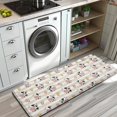 thumbnail image 3 of Beige Cow Flower Pattern Kitchen Rug Mat,Kitchen Runner Rugs Non Skid Washable,Decorative Kitchen Floor Mats for Kitchen,Sink,Laundry,17"x47.2", 3 of 7