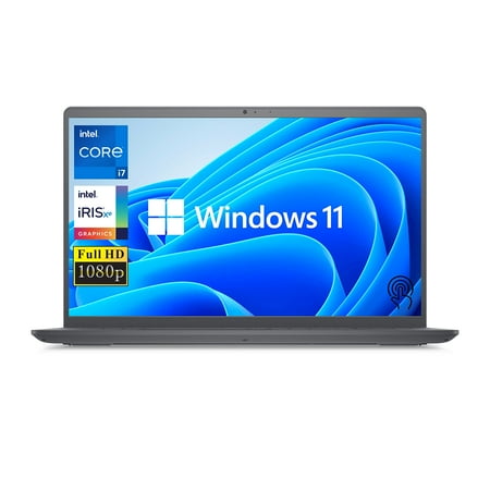 [Windows 11 Home] 2021 Newest Dell Inspiron 3000 Touchscreen Laptop, 15.6" FHD (1920 x1080) Display, Intel Core i7(Quad-Core), 16GB RAM, 1TB PCIe SSD, HDMI, WiFi, Webcam, SD Card Reader, Black