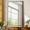 thumbnail image 2 of BEAUTYPEAK 36"x24" Bathroom Wall Mirror with Rectangular Metal Frame, Black, 2 of 10