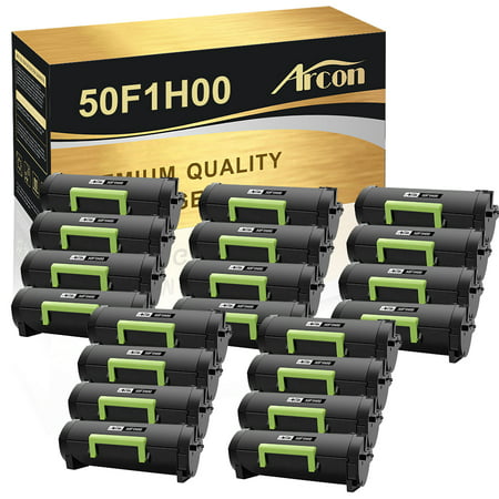 Arcon 20-Pack Compatible Toner for Lexmark 50F1H00 501H MX310dn MS310 MS312dn MS315dn MS410d MS415dn (Black) Arcon Compatible Toner Cartridges & Printer Ink offer great printing quality and reliable performance for professional printing. It keeps low printing cost while maintaining high productivity. Product Specification: Brand: Arcon Compatible Toner Cartridge Replacement for: Lexmark 50F1H00 501H Compatible Toner Cartridge Replacement for Printer: Lexmark MS310d/MS310dn/MS312dn/MS315dn/Lexmark MS410d/MS410dn/MS415dn Lexmark MS510dnLexmark MS610de/MS610dn/MS610dte/MS610dtnLexmark MX310dn/MX410de/MX510de/Lexmark MX511de/MX511dhe/MX511dteLexmark MX610de/Lexmark MX611de/MX611dfe/MX611dte/MX611dhe Pack of Items: 20-Pack Ink Color: 20 * Black Page Yield (based upon a 5% coverage of A4 paper): 20*5000 Pages Cartridge Approx.Weight : 21.16 Pounds Cartridge Dimensions (Per Pack): 12.99 x 4.53 x 5.31 Inches Package Including: 20-Pack Toner Cartridge